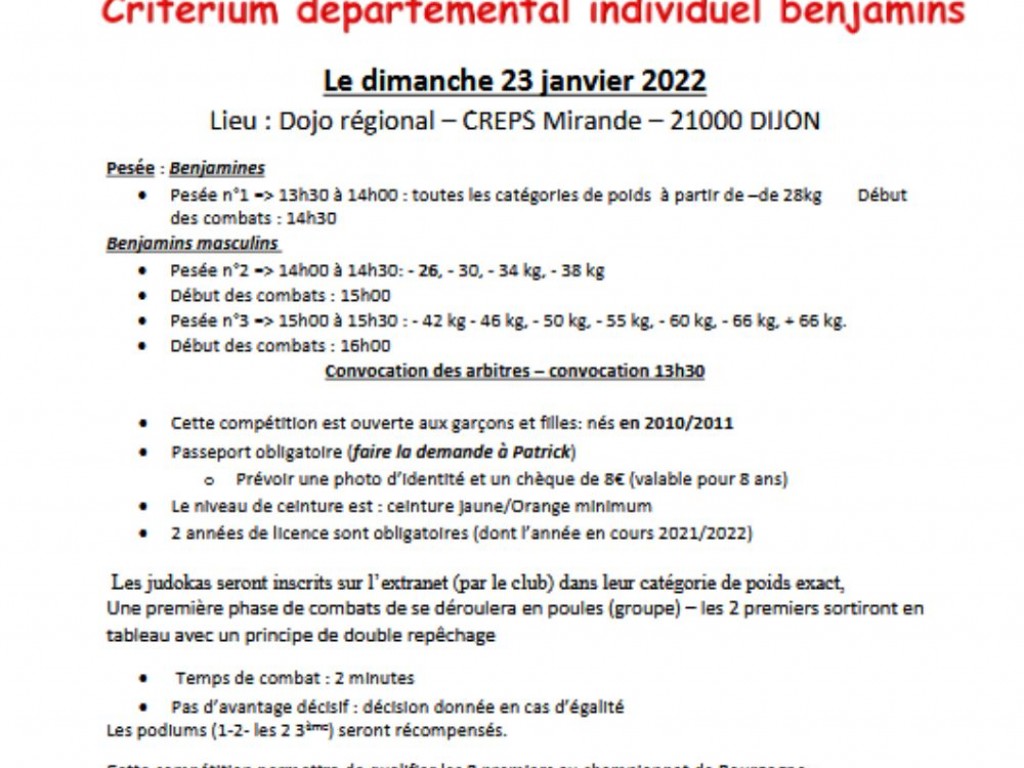 Image de l'actu 'Critérium départemental individuel BENJAMINS 2022'