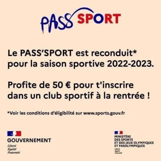 Image de l'actu 'Pass' Sport 2022 - 23'